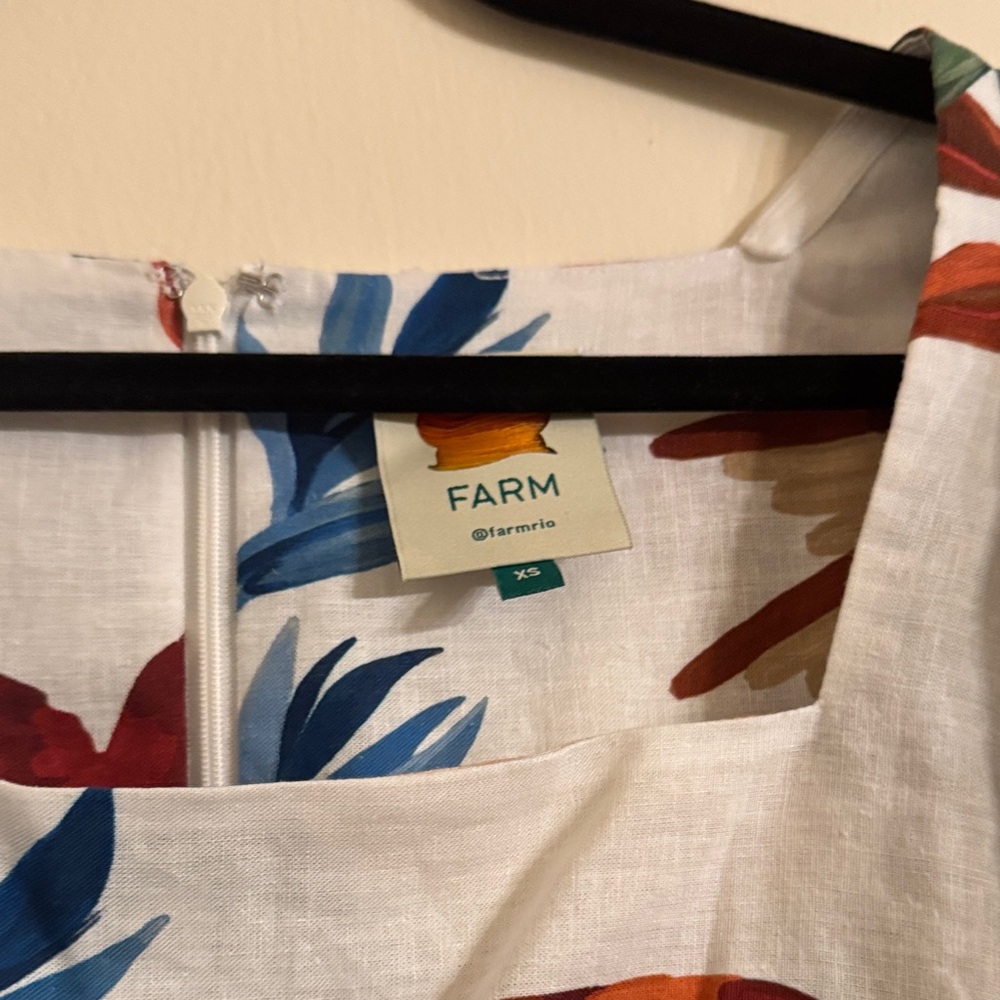 FARM Rio Tropical Parrot Puff Sleeve Dress - Picture 2 of 5